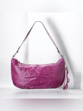 Hobo Silver Purple Shoulder Bag